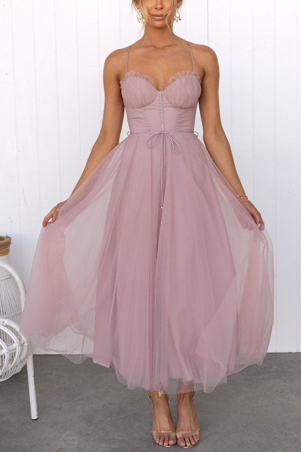 Fairy Tale Maxi Tulle Dress - Elegant Evening Gown