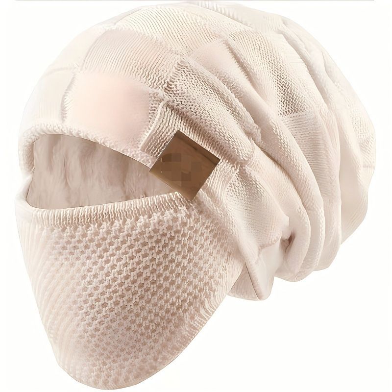 Unisex Winter Knit Balaclava Beanie and Face Cover Set
