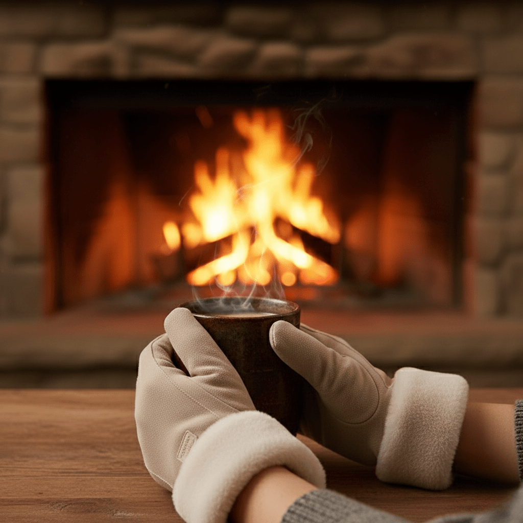 Cozelle - Thick Suede Touchscreen Winter Gloves