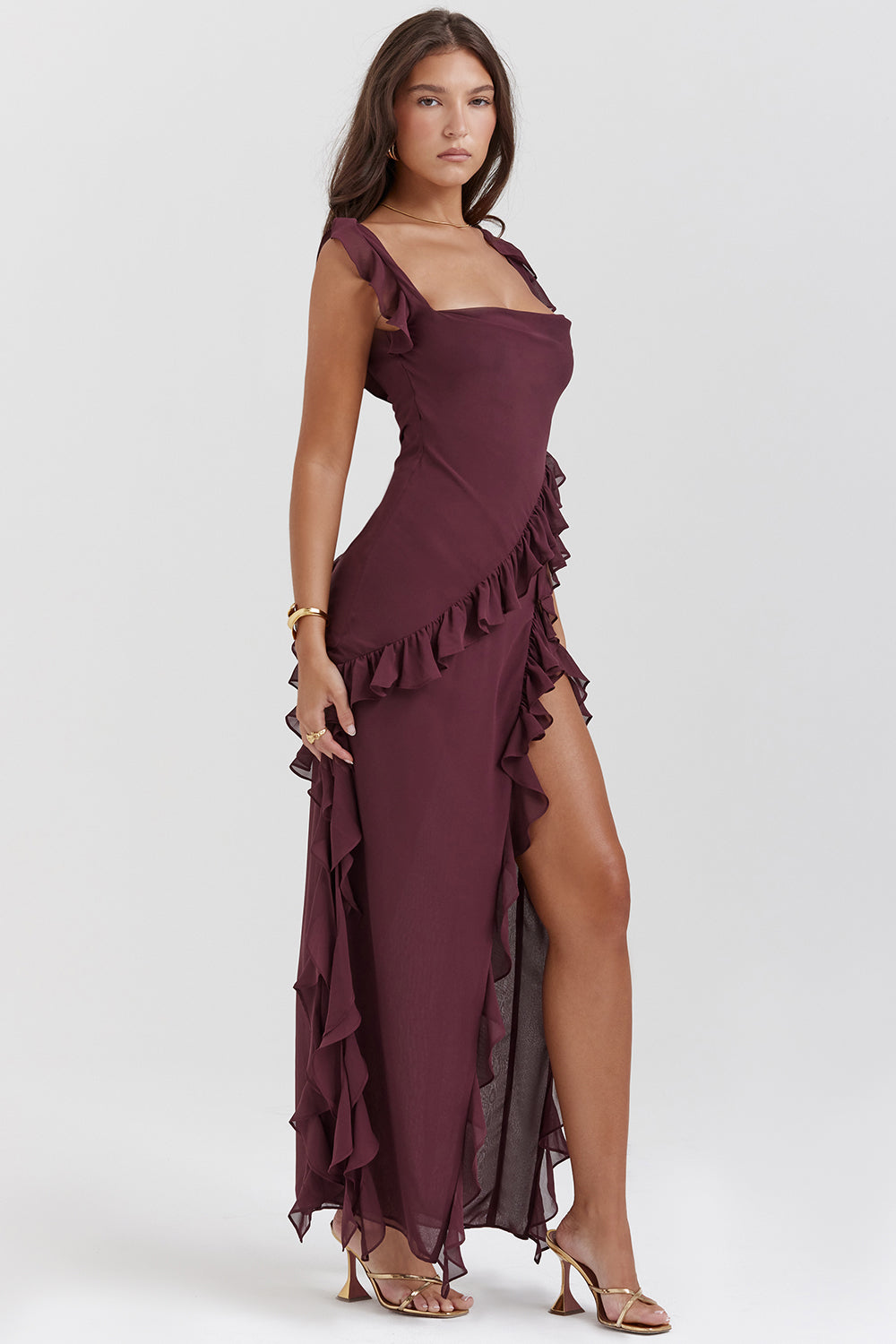 Ariella - Elegant Evening Dress - Satin Gown