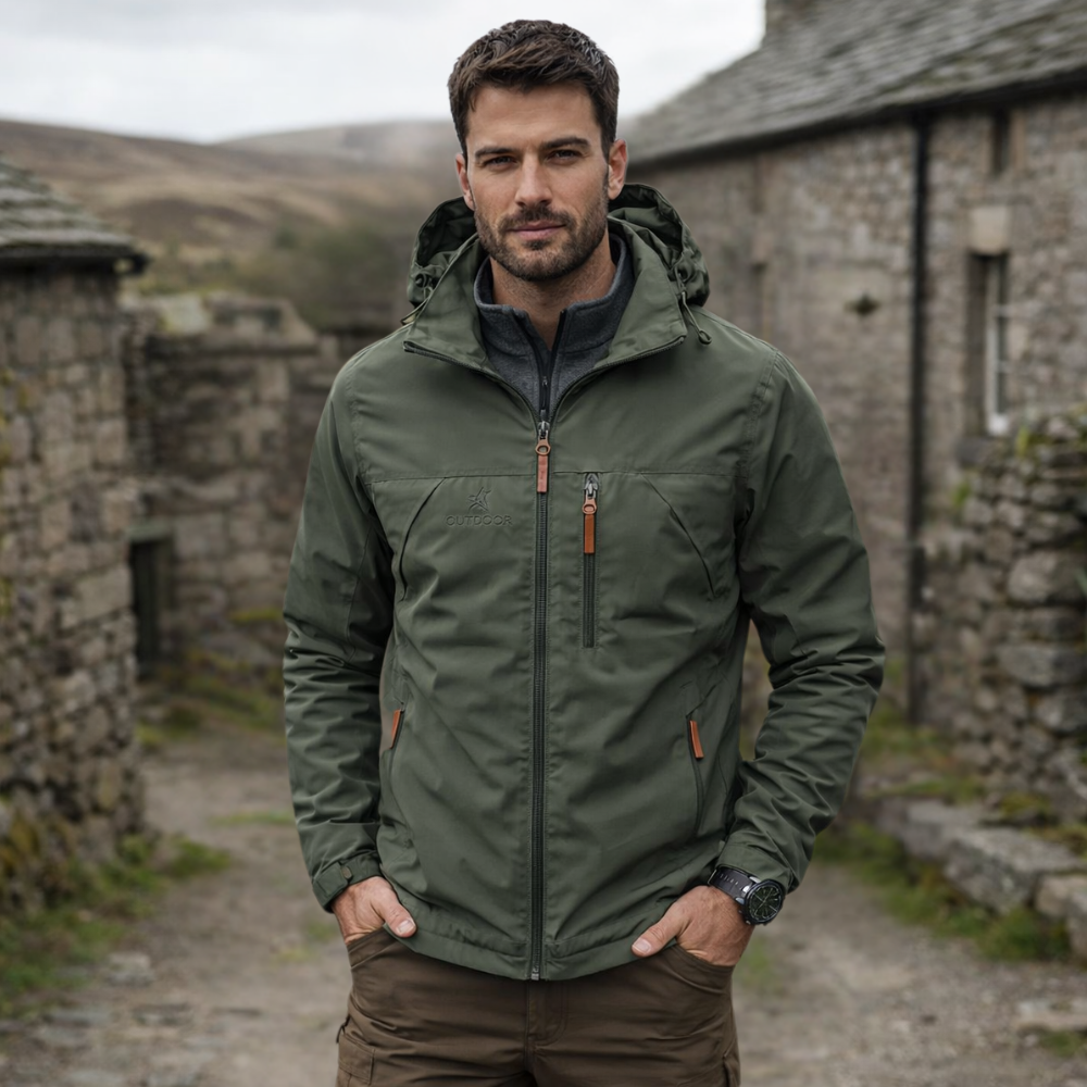 Water Windproof Men's Outdoor Jacket | Durable, Weather-Resistant ...