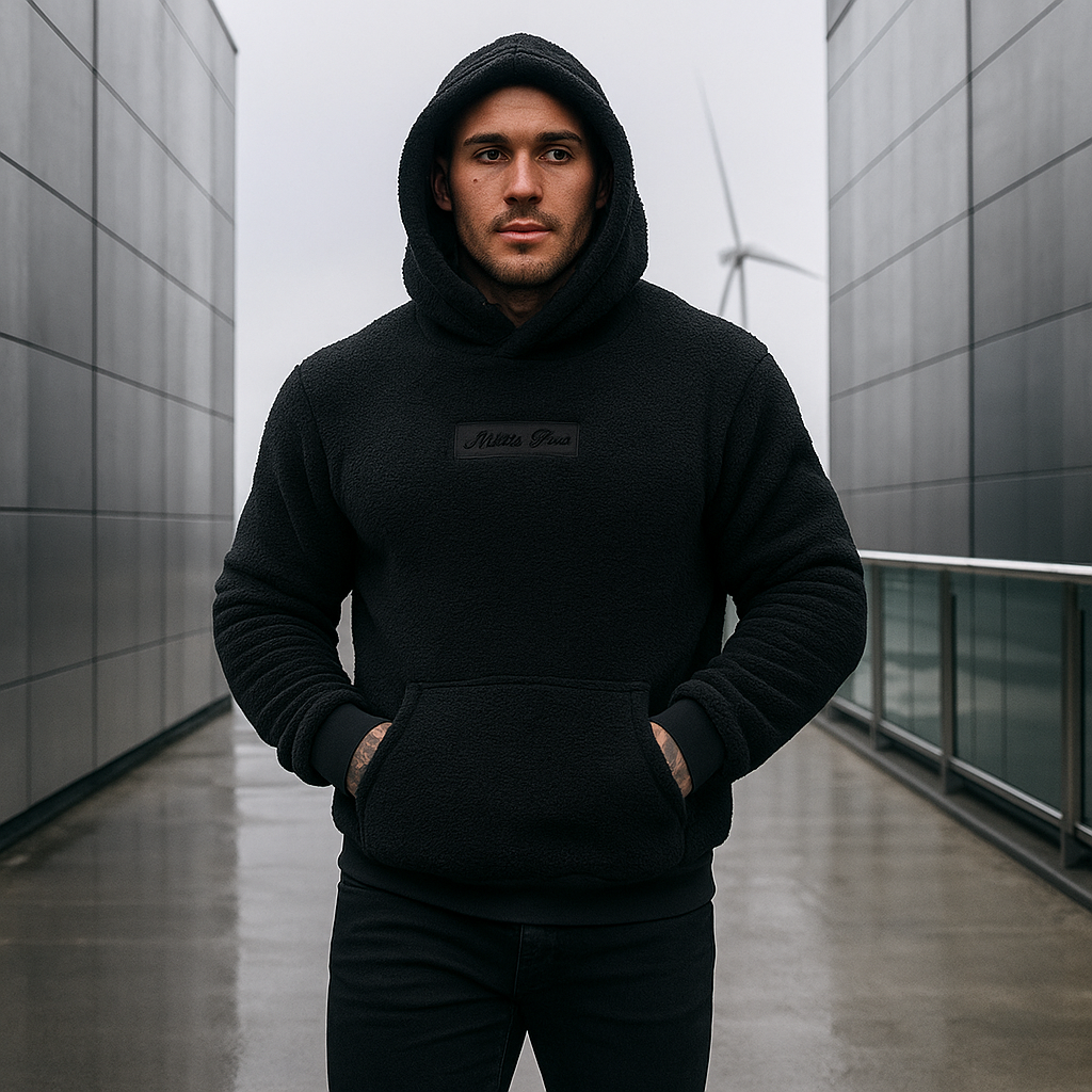 Soft Plush Men's Hoodie - Insulated - Warm Lined