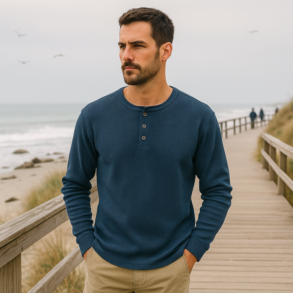 Classic Men's Long-Sleeve Sweater - Crewneck - Soft Knit - Warm