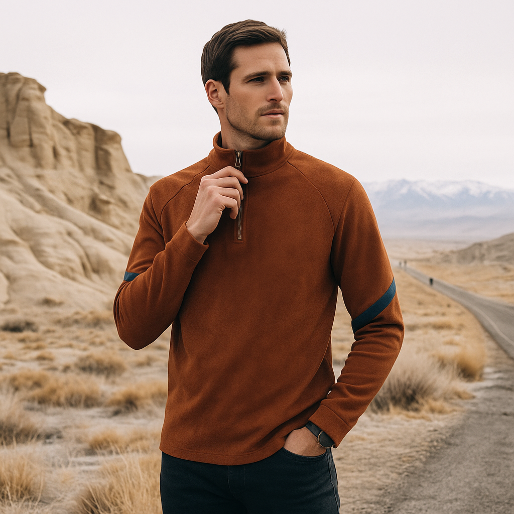 Pull homme élégant - laine mélangée - coupe classique