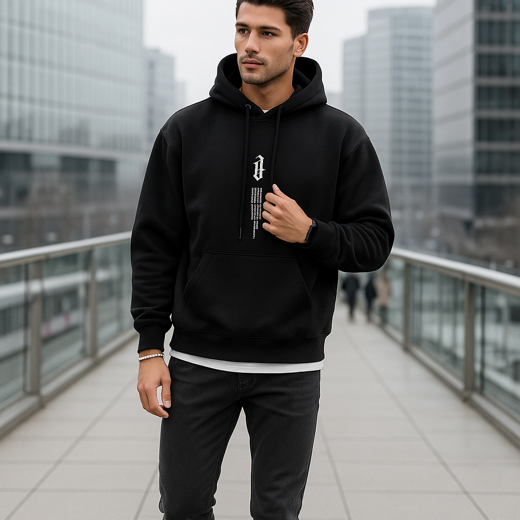 Men's Oversized Hoodie - Casual Streetwear - Stylish - Comfortable - Pullover