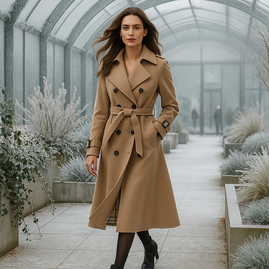 Trench Coat - Double-Breasted - Classic Style