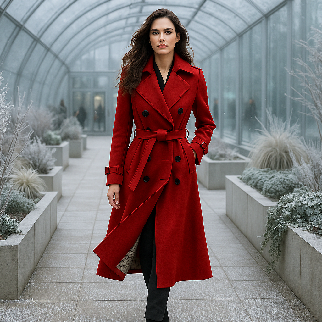 Trench Coat - Double-Breasted - Classic Style