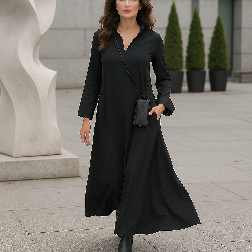 Emmi - Maxi Evening Dress - Loose Elegant Cut - Long Gown