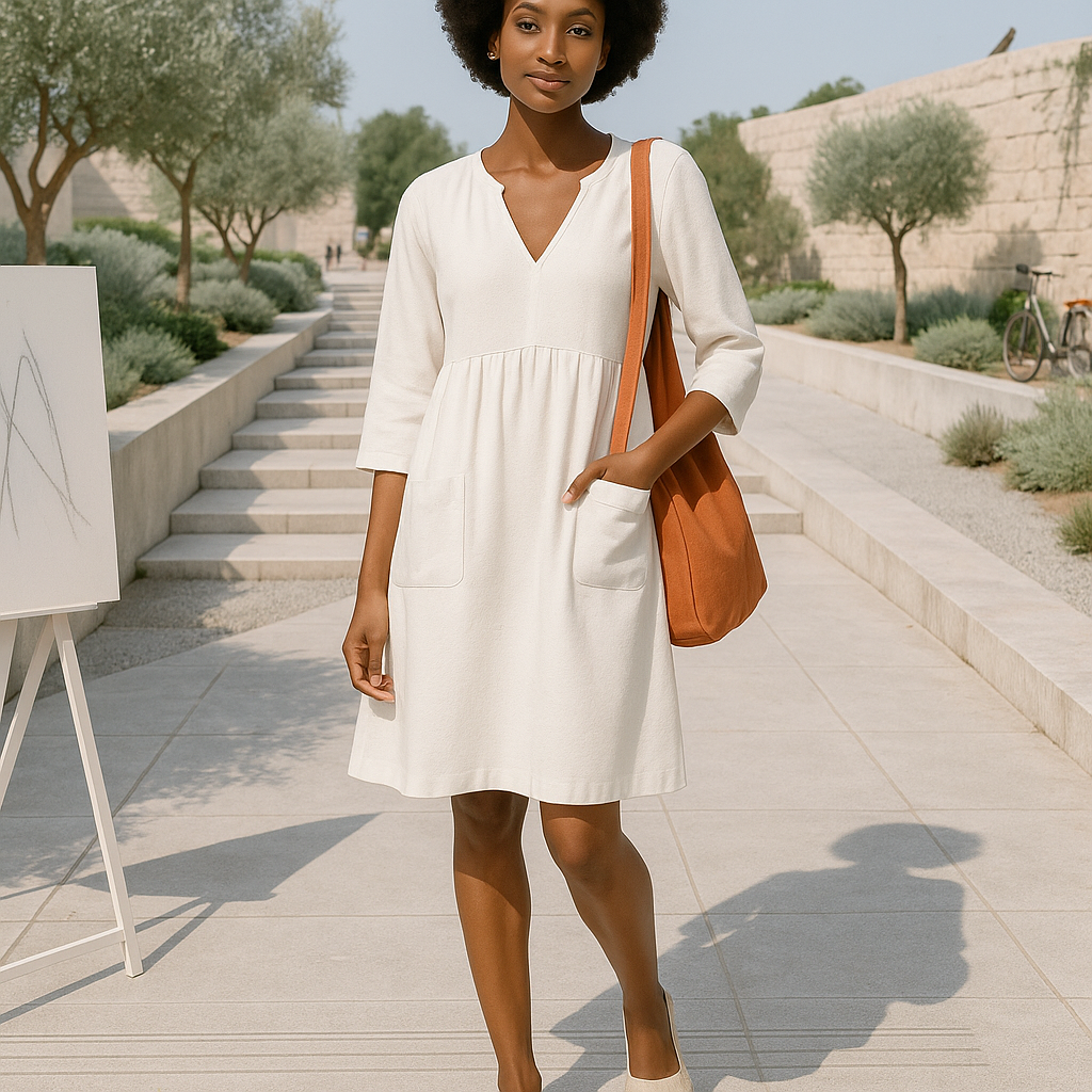 Franca Oversize Loose Shirt Dress - Midi - Relaxed Fit