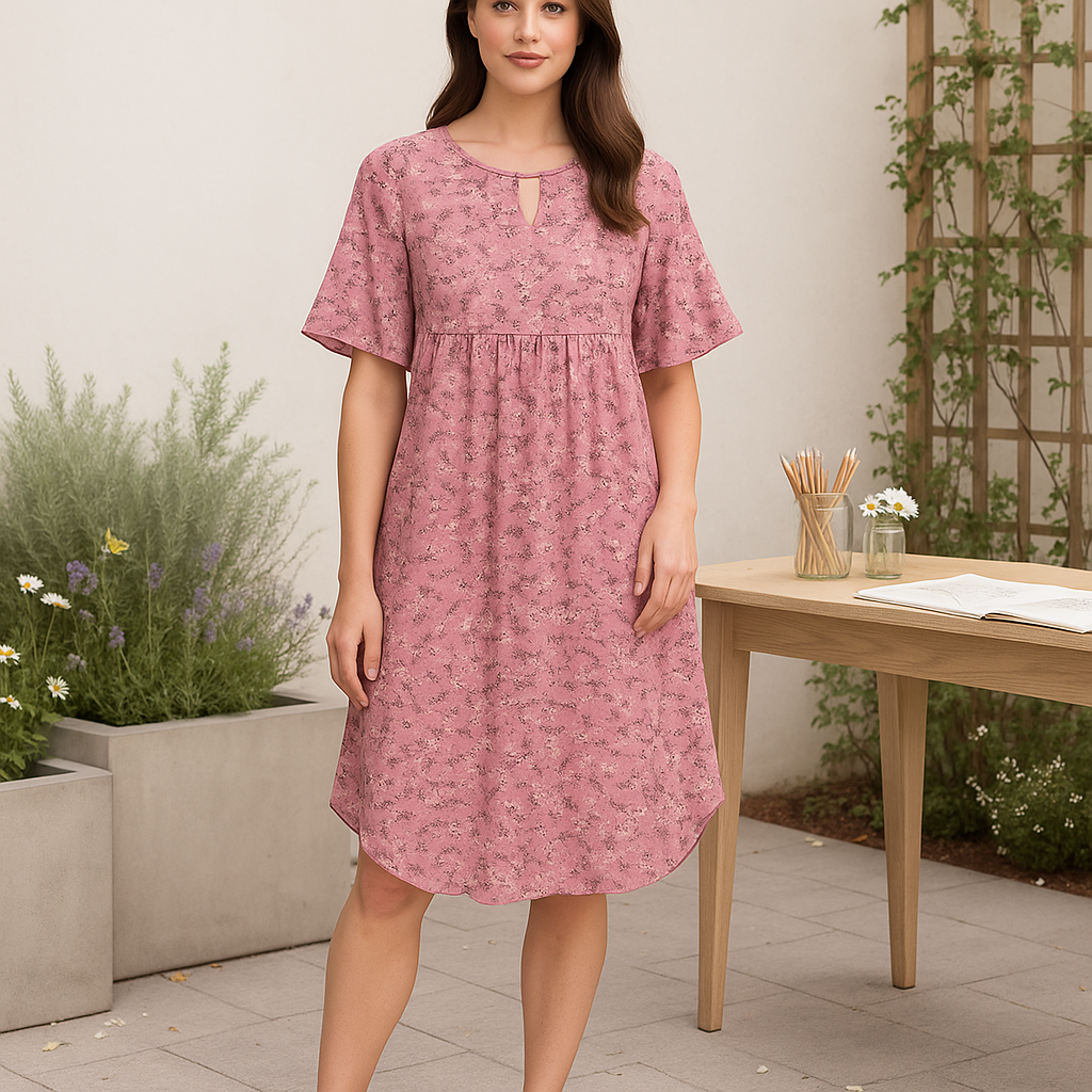 Annalena - Elegant - Midi Dress - Floral Pattern