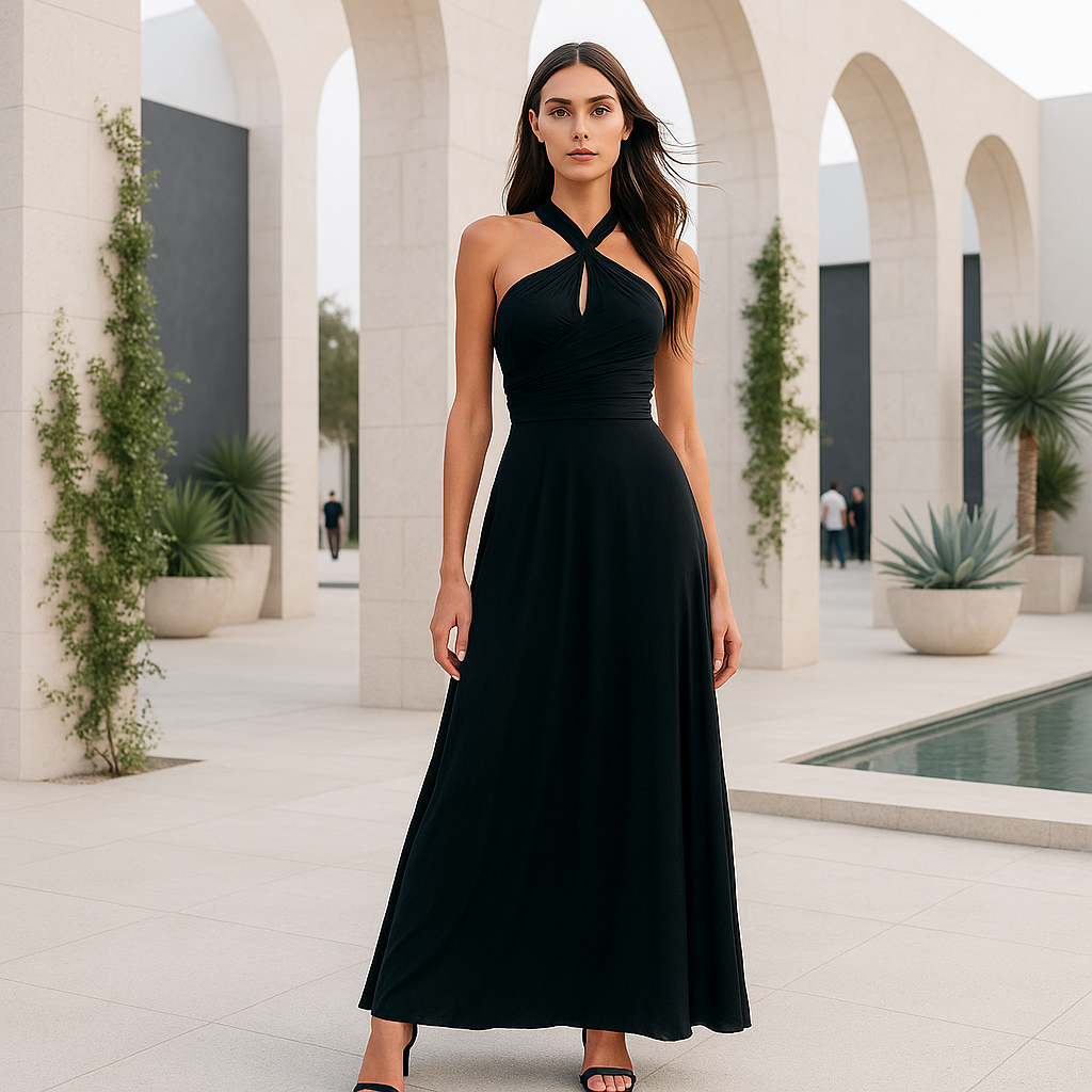 Convertible Evening Dress - Elegant Women's Multiway Gown