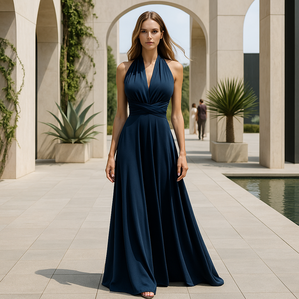 Convertible Evening Dress - Elegant Women's Multiway Gown