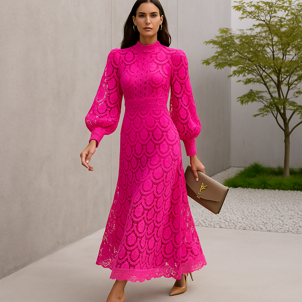 Alisha Lace Evening Dress - Elegant - Women's Formal Gown