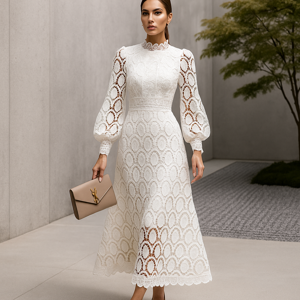 Alisha Lace Evening Dress - Elegant - Women's Formal Gown