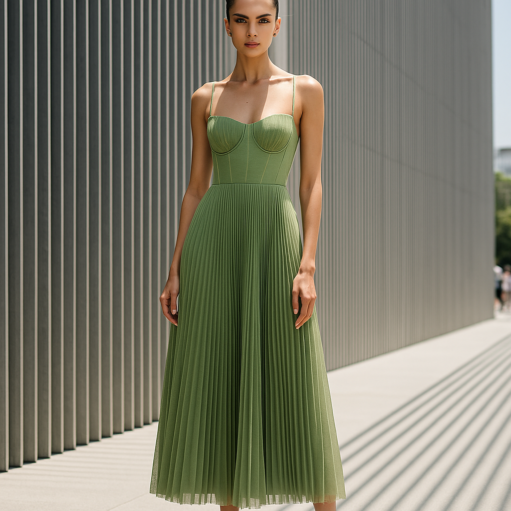 Lana Evening Dress - Elegant Slim Straps - Formal Gown