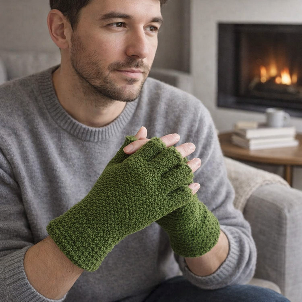 Winter Knit Half-Finger Touchscreen Unisex Gloves