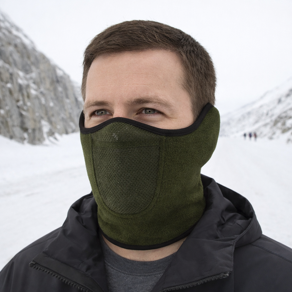 Unisex Windproof Thermal Fleece Face Mask for Winter Sports