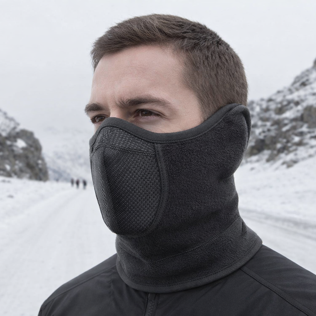 Unisex Windproof Thermal Fleece Face Mask for Winter Sports