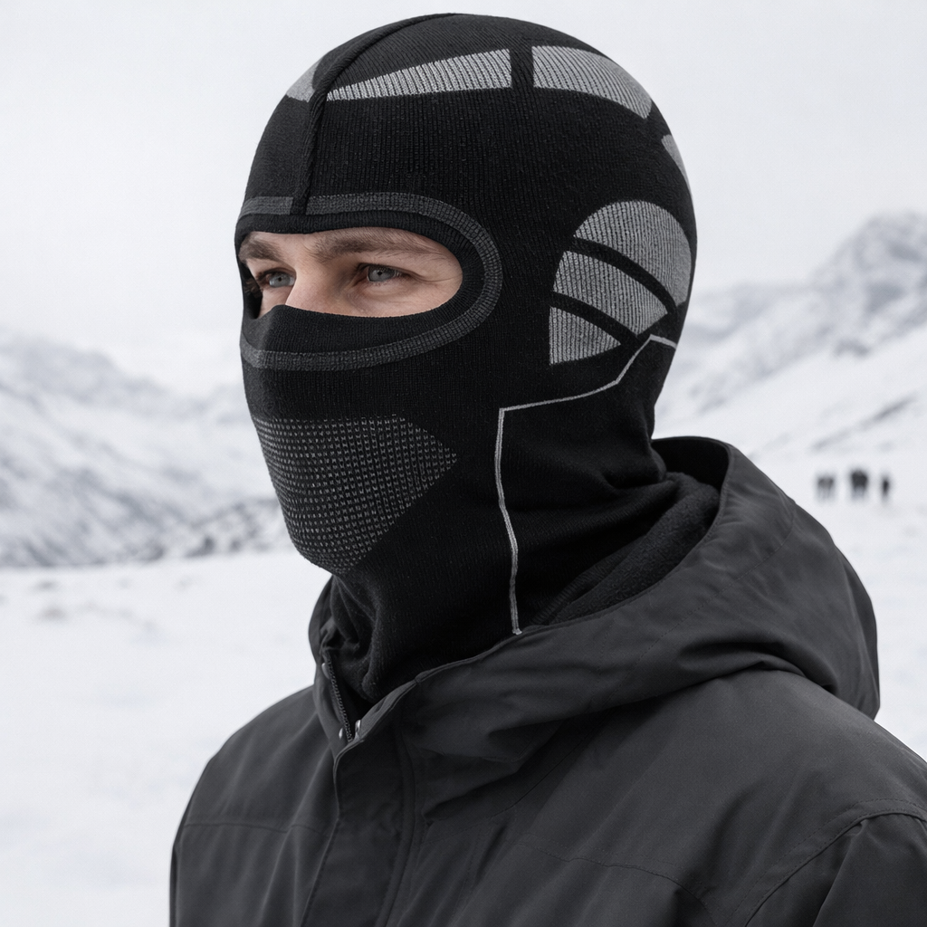 Unisex Thermal Full-Face Balaclava for Windproof Winter Sports