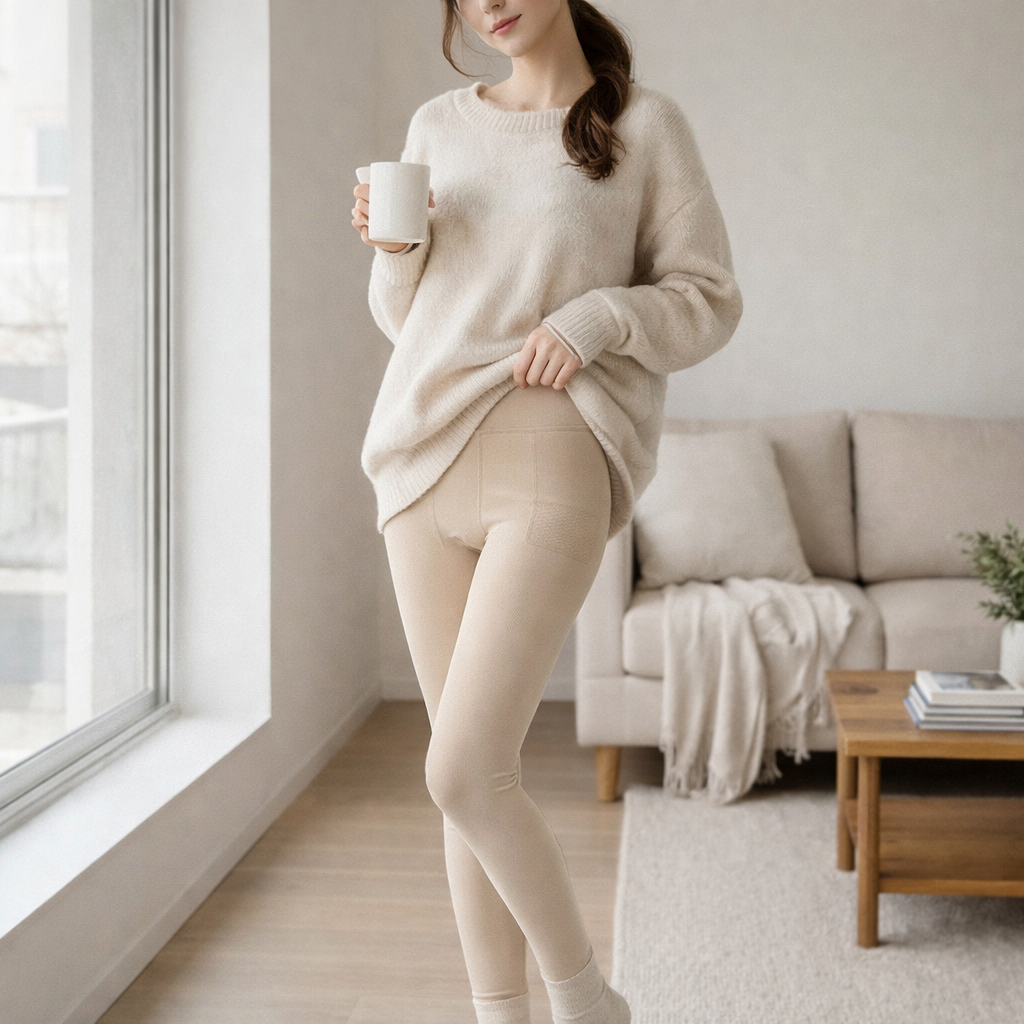 Alice - Velvet Thermal Leggings High Waist