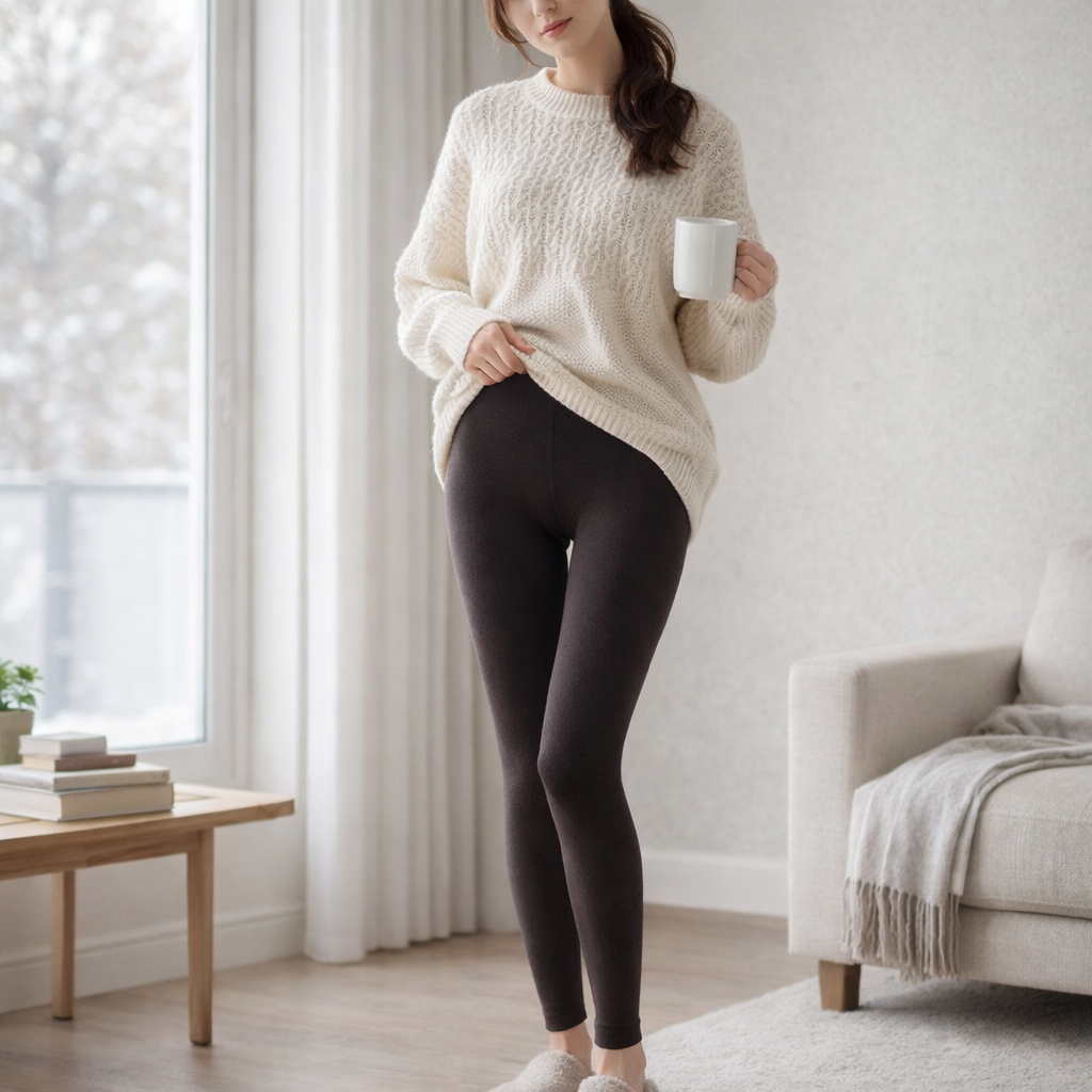 Alice - Velvet Thermal Leggings High Waist