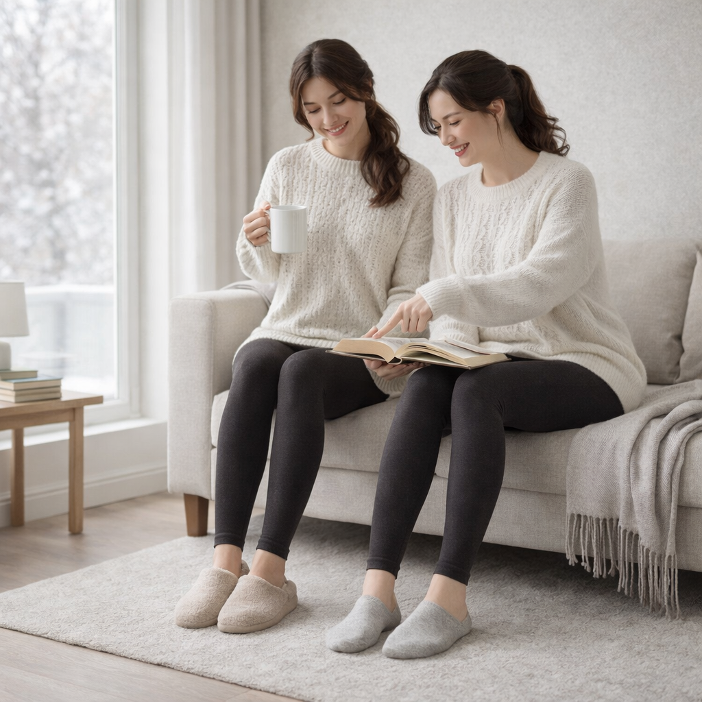 Alice - Velvet Thermal Leggings High Waist