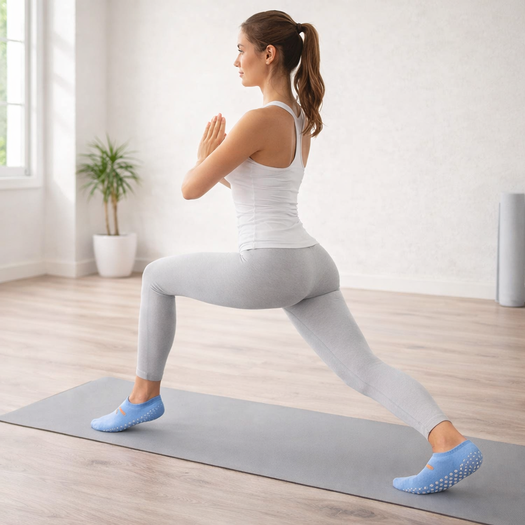 Women’s Pilates Socks – Non-Slip Cotton Grip