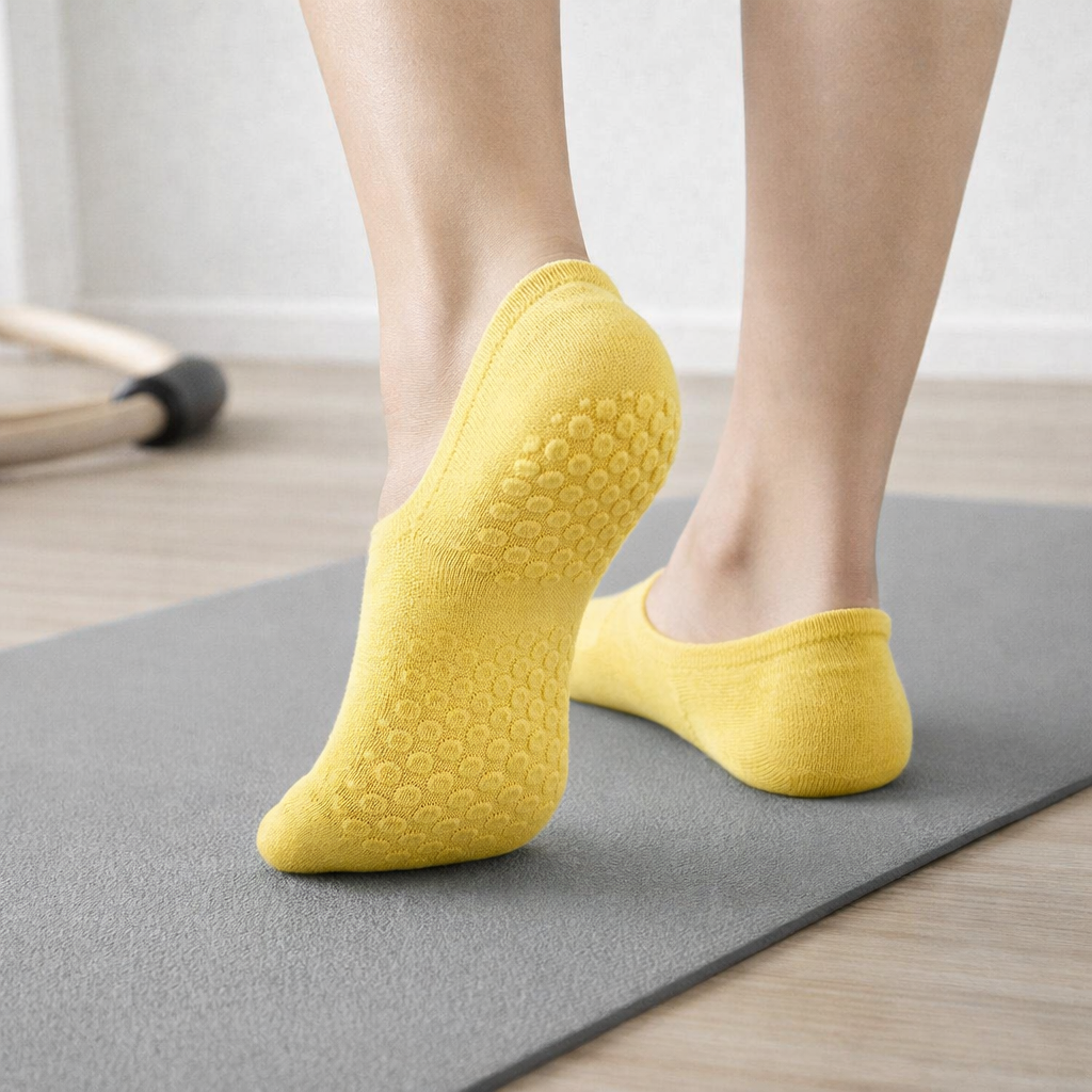 Pilates Socks Non-Slip Mesh Breathable Low-Cut