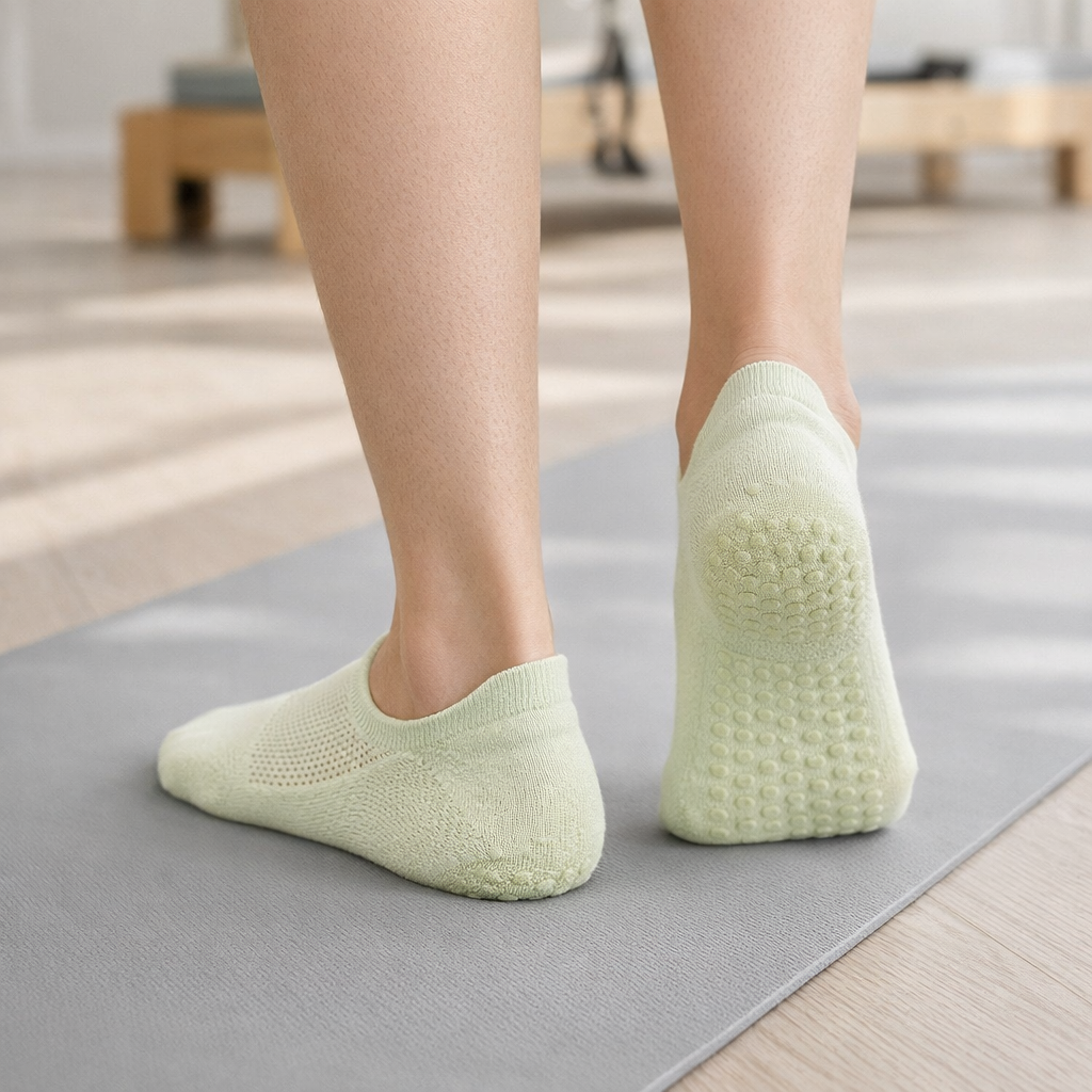 Pilates Socks GripFit Breathable Mesh Low-Cut