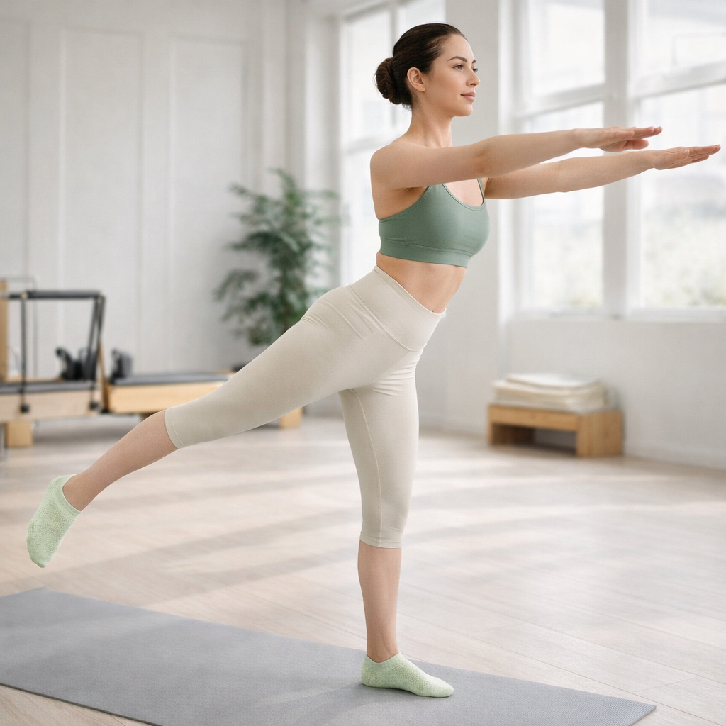 Pilates Socks GripFit Breathable Mesh Low-Cut