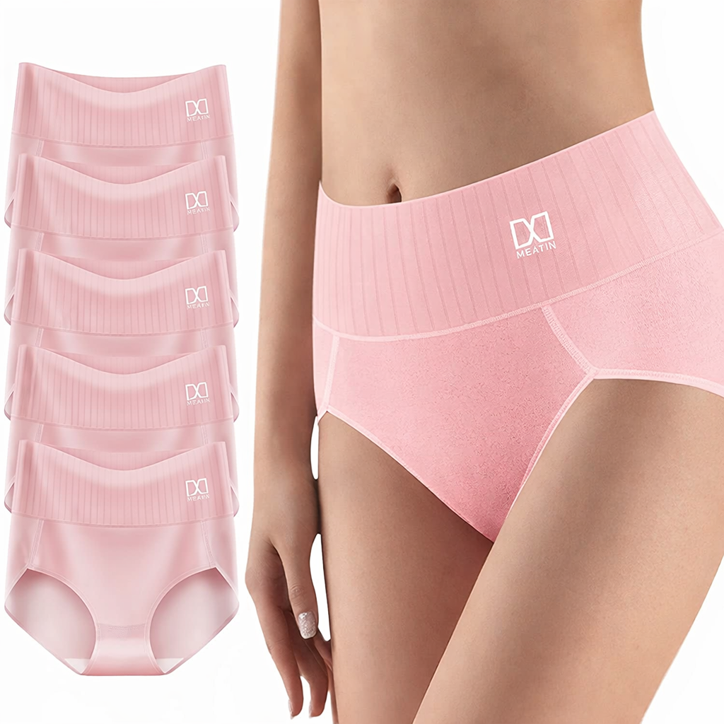 Lia - Women's High-Waisted Cotton Briefs 6-Pack