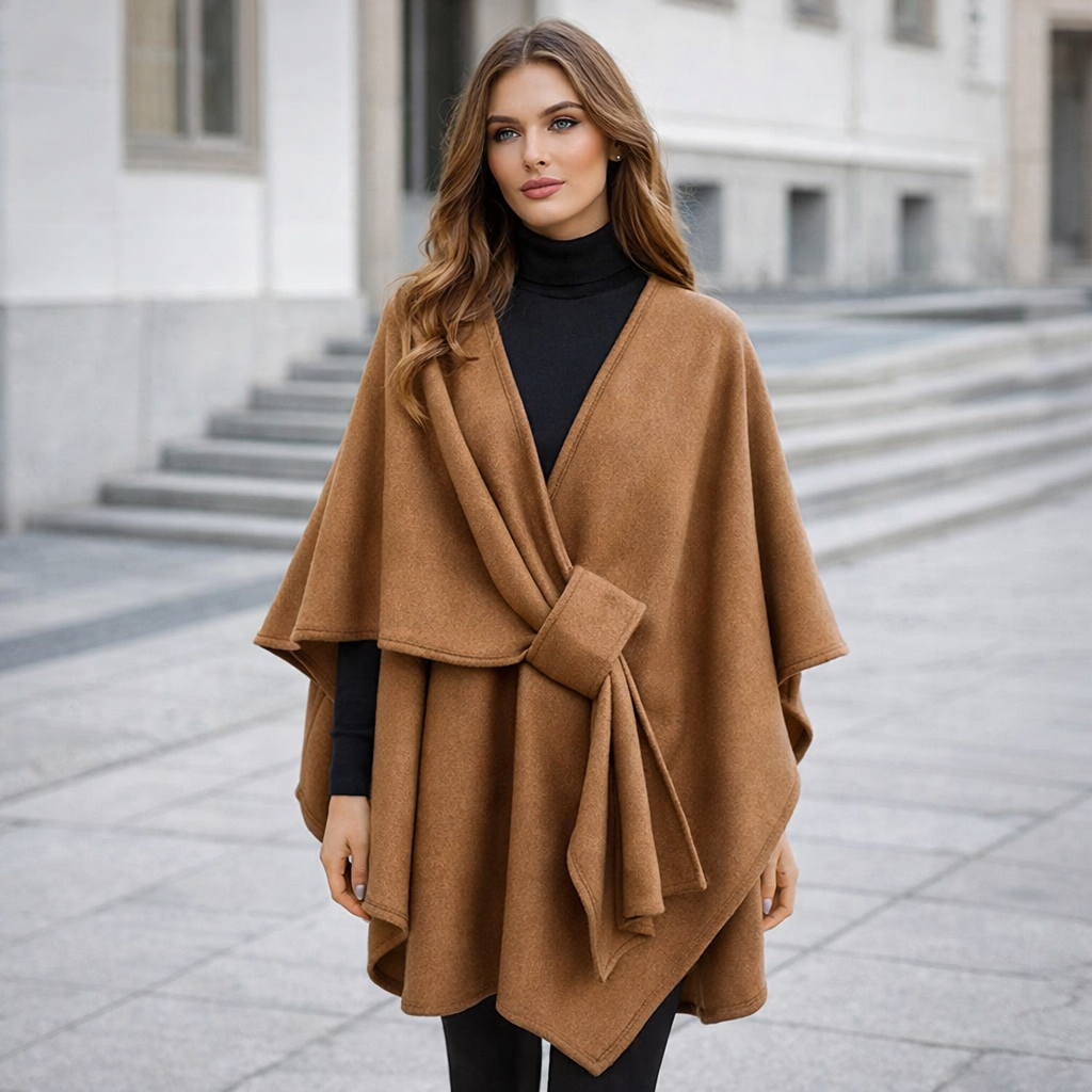Windwrap Luxury Poncho Scarf Coat for Women