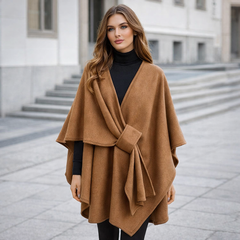 Windwrap Luxury Poncho Scarf Coat for Women