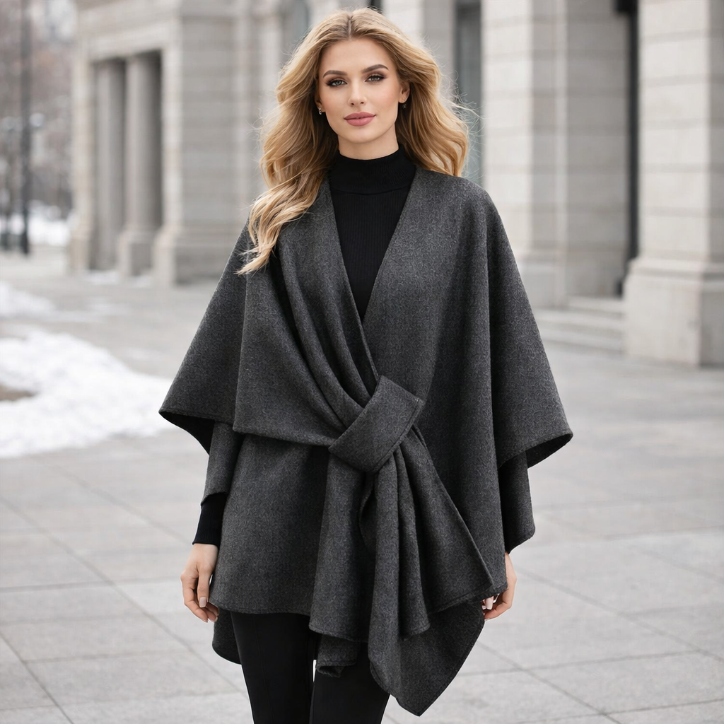 Windwrap Luxury Poncho Scarf Coat for Women