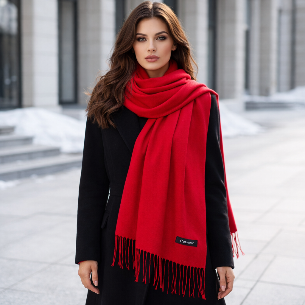 Warm Women’s Scarf with Soft Elegant Drape