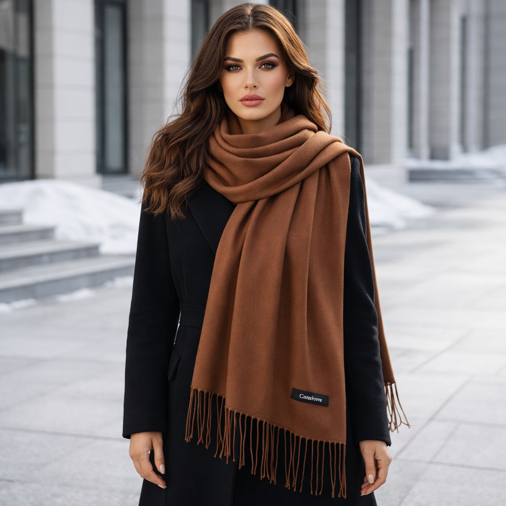 Warm Women’s Scarf with Soft Elegant Drape