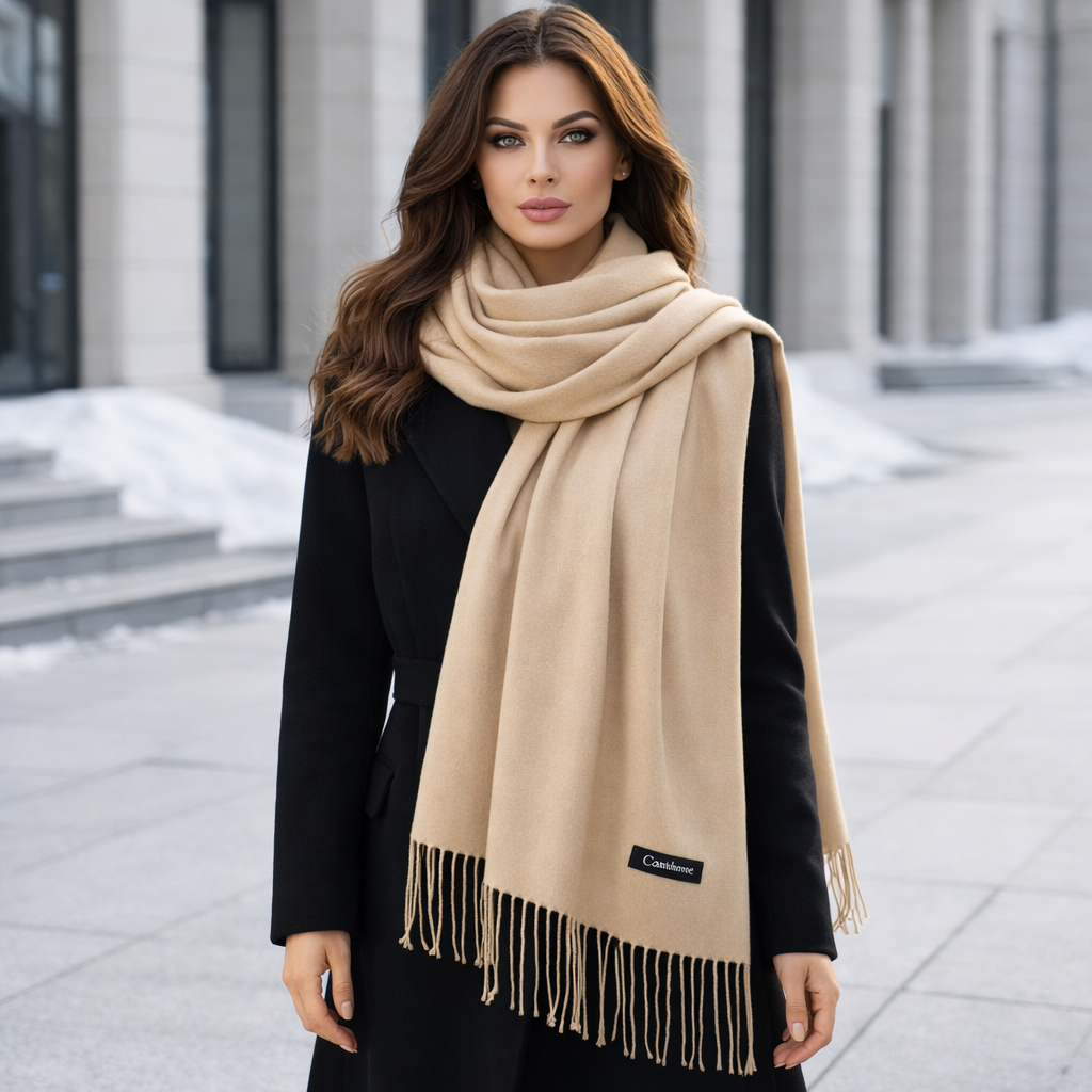 Warm Women’s Scarf with Soft Elegant Drape