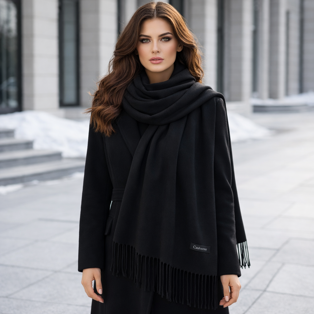 Warm Women’s Scarf with Soft Elegant Drape