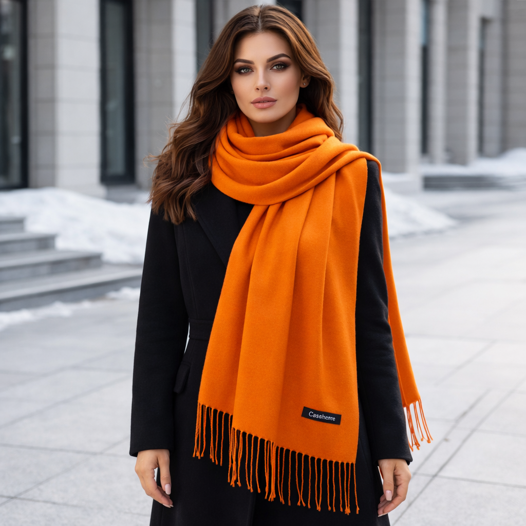 Warm Women’s Scarf with Soft Elegant Drape