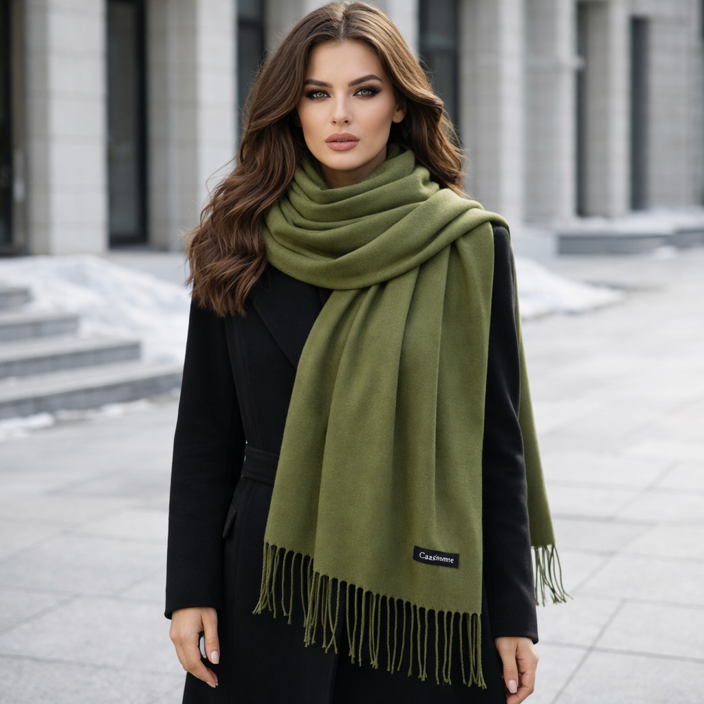 Warm Women’s Scarf with Soft Elegant Drape