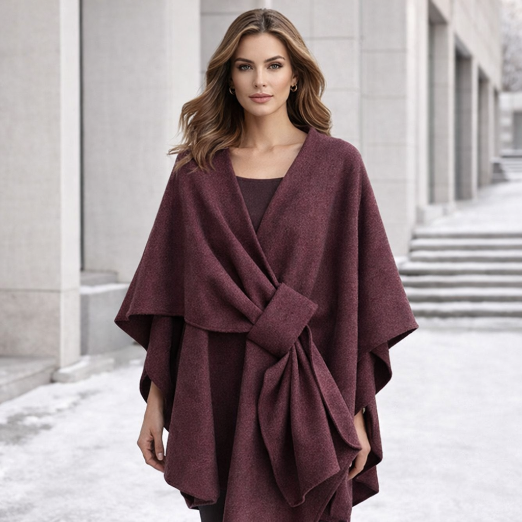 Isabella - Draped Shawl Coat for Women