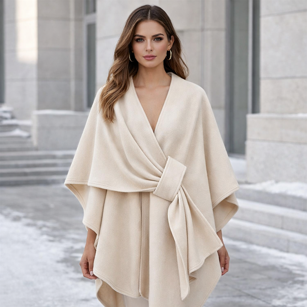 Isabella - Draped Shawl Coat for Women