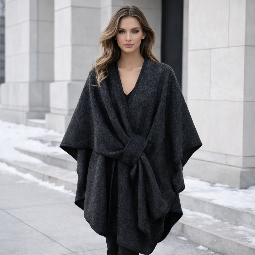 Isabella - Draped Shawl Coat for Women