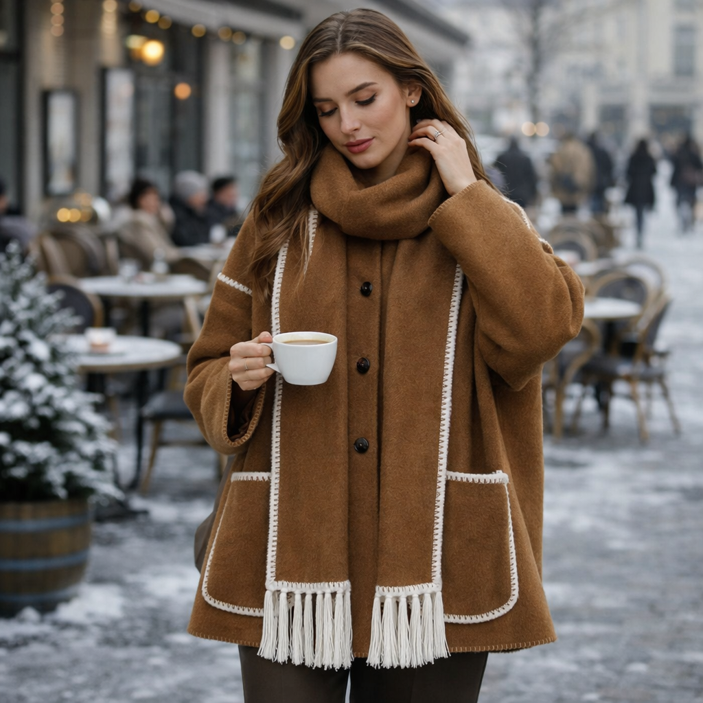 Libby - Oversized Cape Jacket for Women