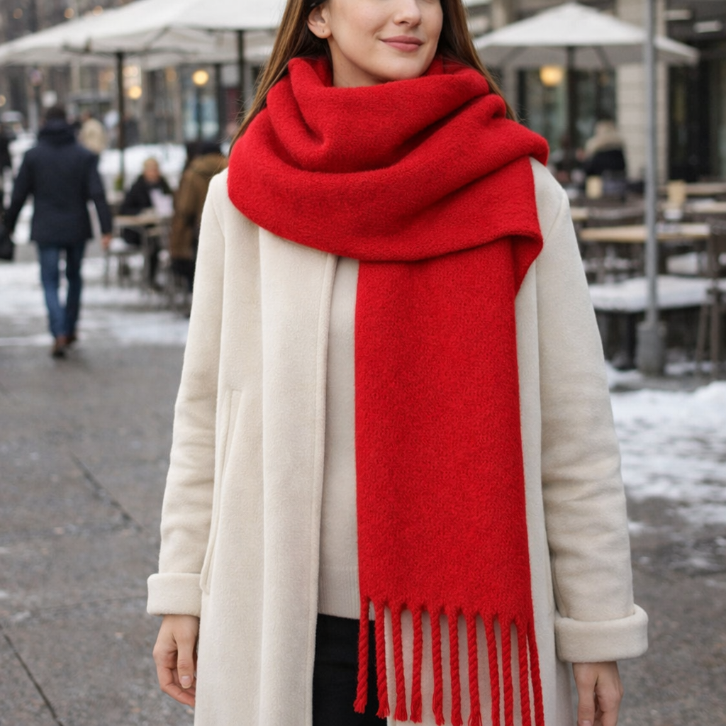 Lola - Warm Wool Scarf Long Cozy Style