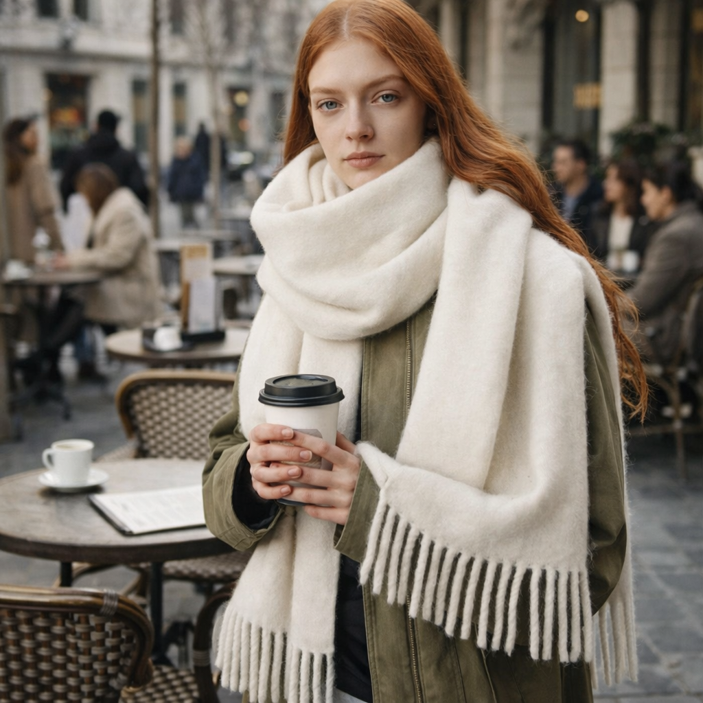 Lola - Warm Wool Scarf Long Cozy Style