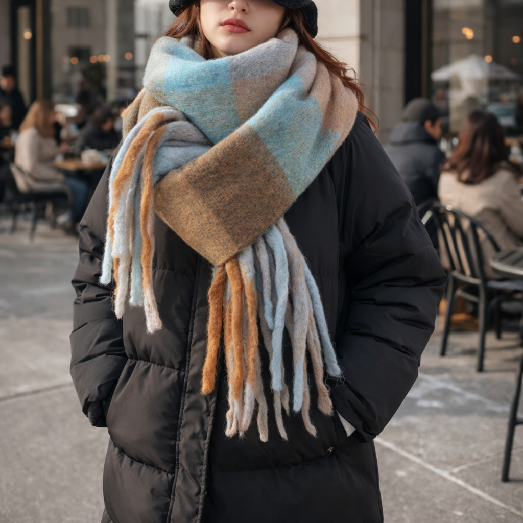 Scarvello - Thick Warm Coloured Wool Scarf