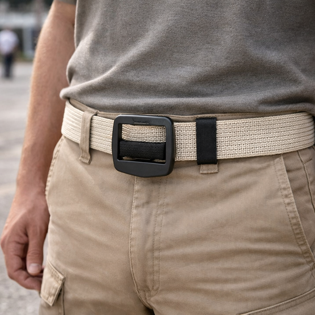 Adjustable Tactical Utility Belt Heavy-Duty Nylon Work Belt