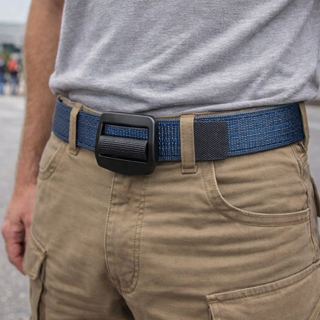 Adjustable Tactical Utility Belt Heavy-Duty Nylon Work Belt