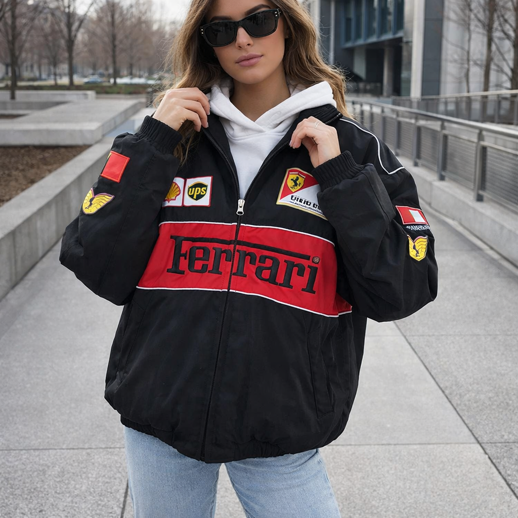 Ailyn - Oversized Racing Jacket for Women